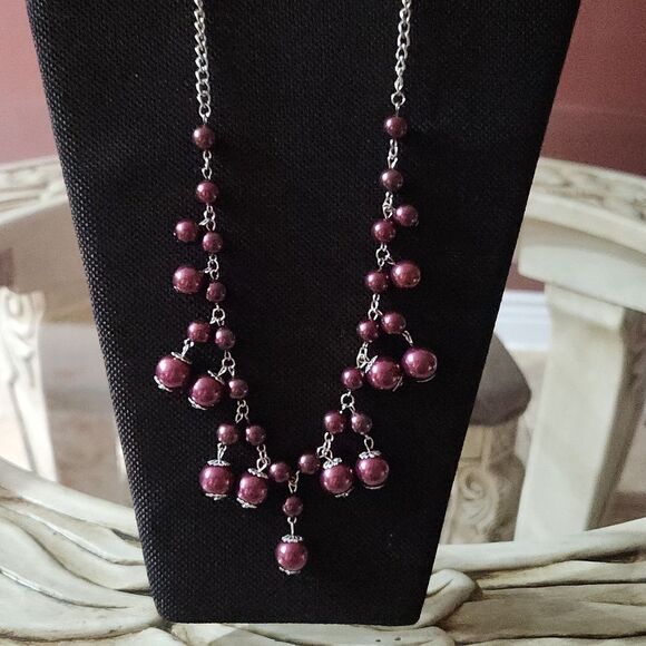 Purple and Silver Jewelry Set - Picture 2 of 6